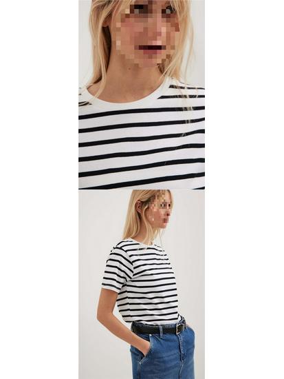 2026 Spring/Summer European & American Trend: Versatile Striped Round Neck Casual Short Sleeve T-Shirt