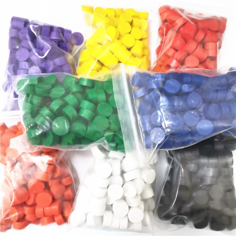 80Pcs 10*5Mm Round Circular Pawn Wooden Game Pieces Colorful Pawnchess For Board Gameeducational Games