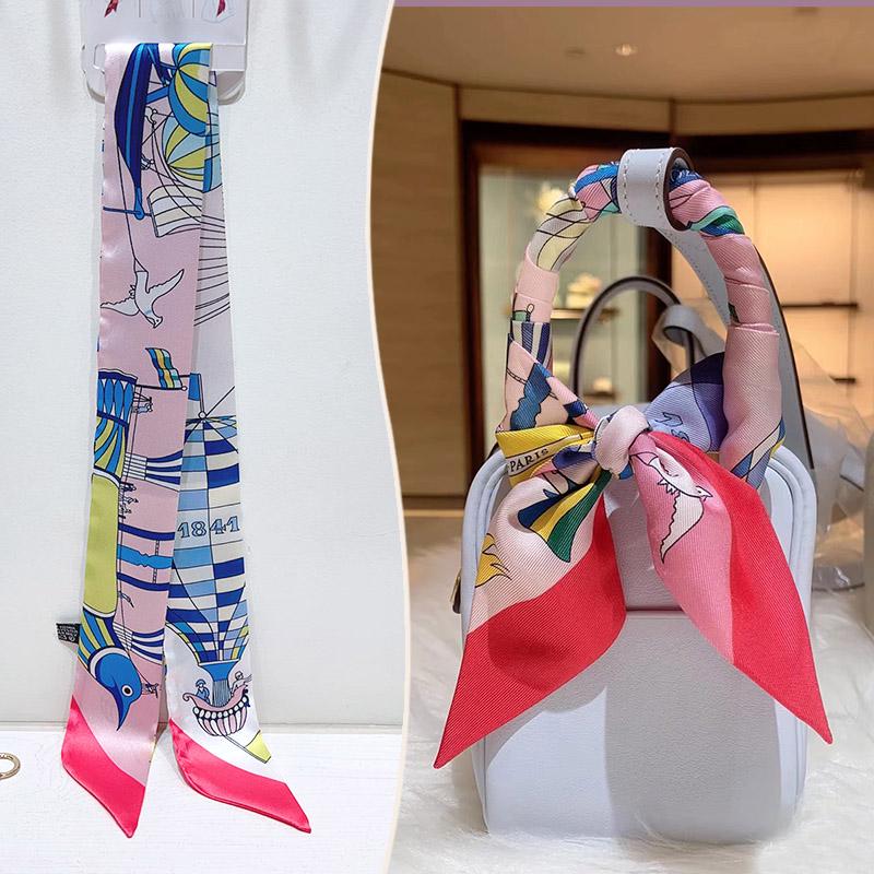2024 Trendy Silk-Style Scarf Handle Wrap for Bags