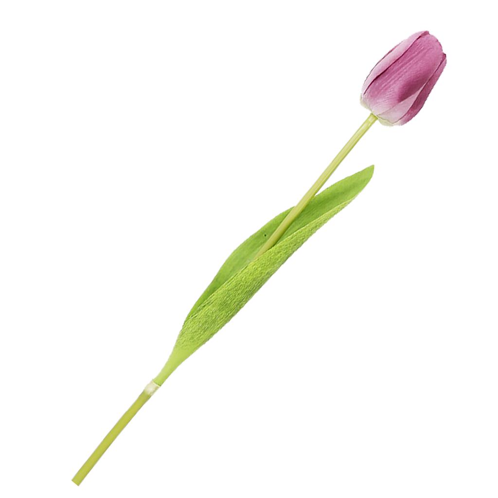 Artificial Tulip Flower Real Touch Fake Tulip for Home Kitchen Wedding Decoration Faux Floral Decor