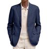 Men's  Jacket Lightweight Casual Sport Coats Soild Color One Button Suit Jacket With Pockets