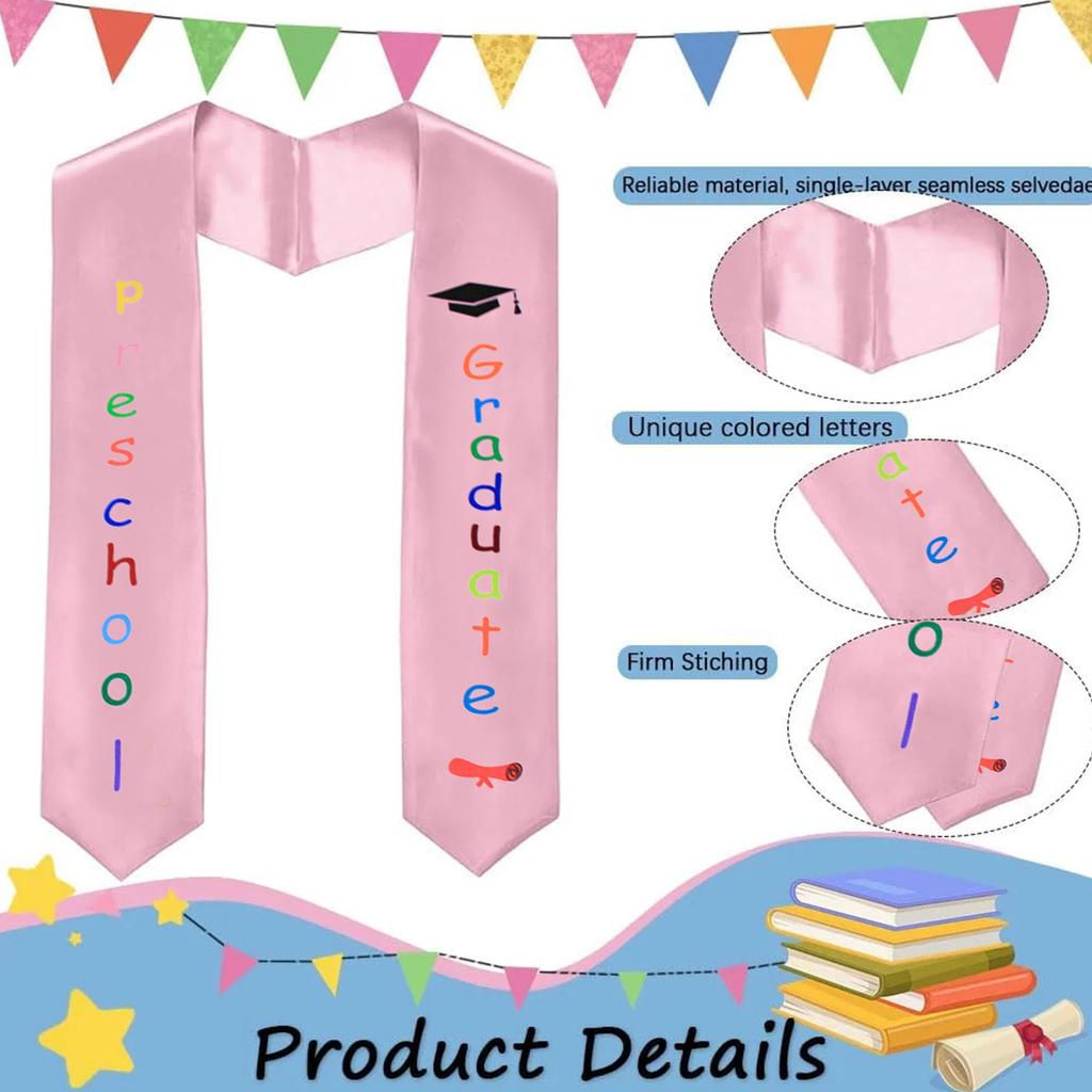 Children's Graduation Shawl, Ribbon, Ceremonial Shoulder Strap