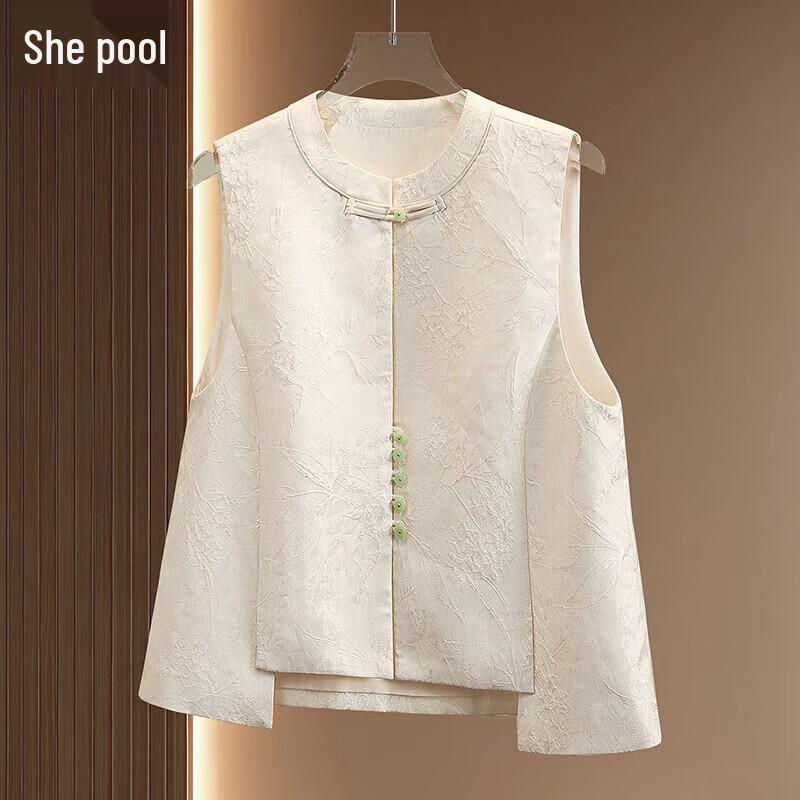 

Женский новый жаккардовый многослойный жилет в китайском стиле XL