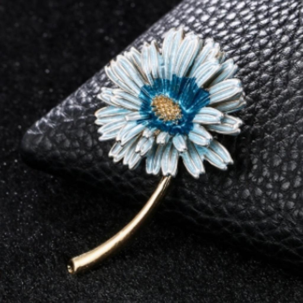Sonne Wolke Rosa Mehrschichtige Gänseblümchenblüte Brosche - Elegante Blumige Corsage Damen Pin