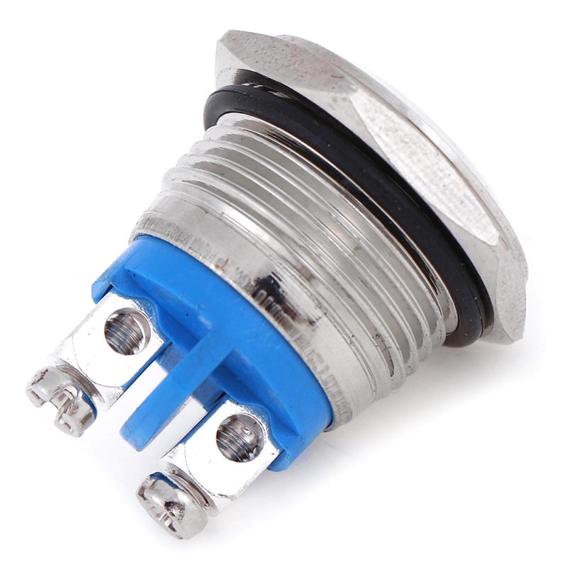 16Mm Metal Push Button Switch No Momentary Reset Self-Reset Push Button Switch