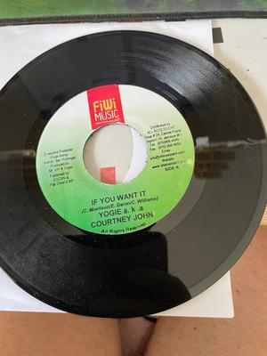 7inch Record YOGIE, COURTNEY JOHN - If You Want It NONE FiWi Music Jamaica Reggae, Ska & Dub Used