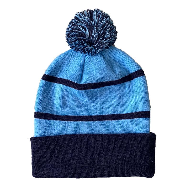 Unisex Hat Men Winter Hat 100% Wool Knitted Beanie Winter Beanie Knitted Short logo Beanie Winter Hat Cap светло-синий
