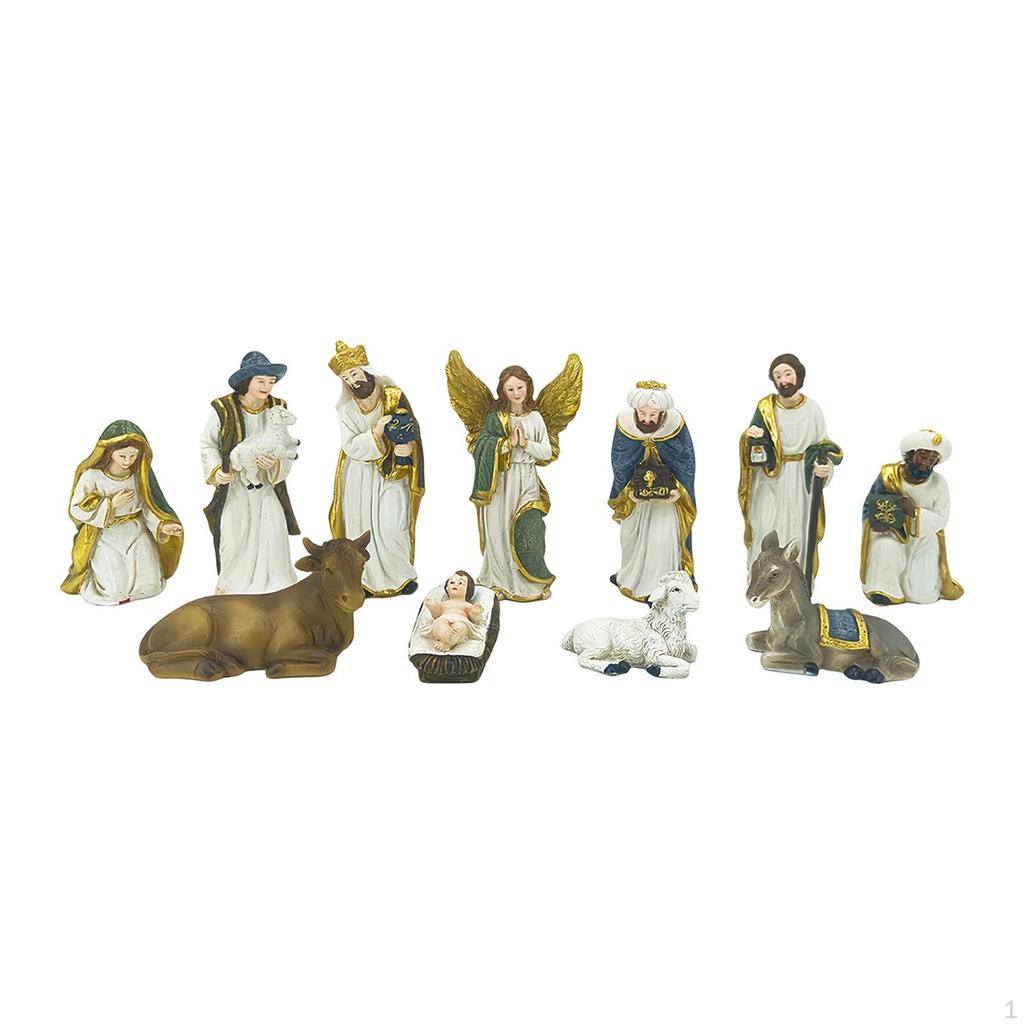 Nativity Set Scene Ideal Gift Tabletop Indoor Christmas Decoration Art Craft Jesus Holy