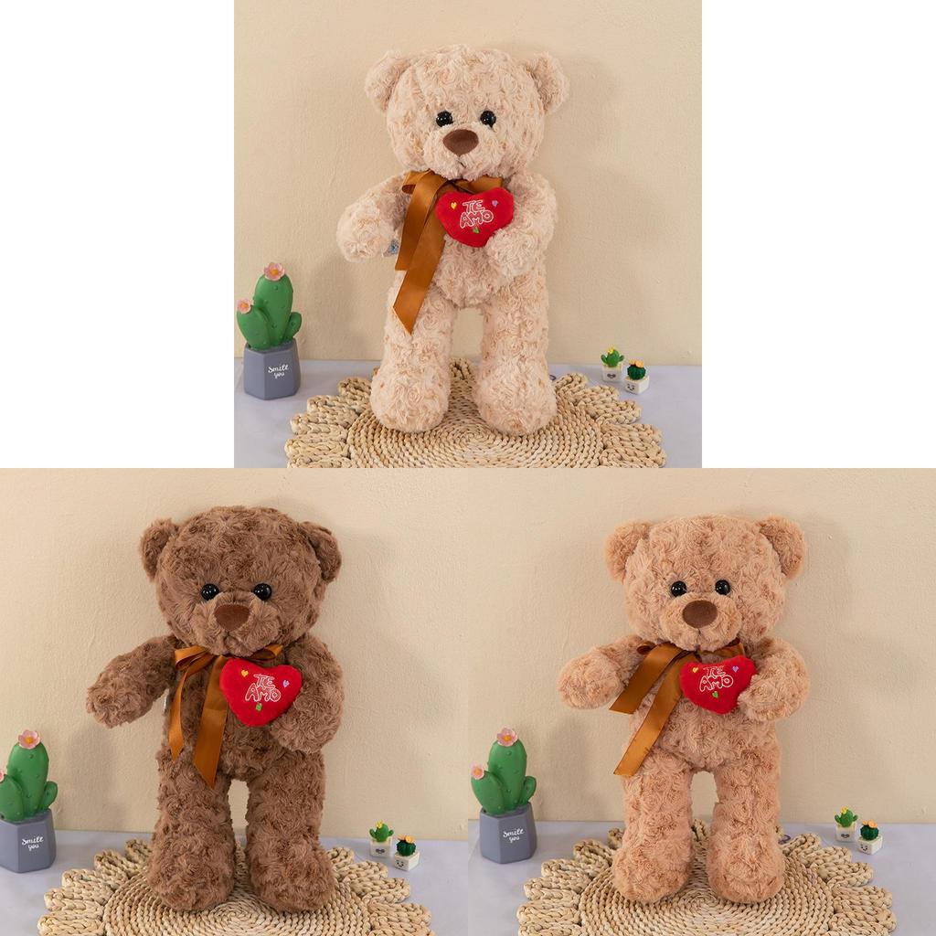 Cozy And Cuddly Plush Bear Toy Heart Bear Doll Ideal Gift For Girls And Kids