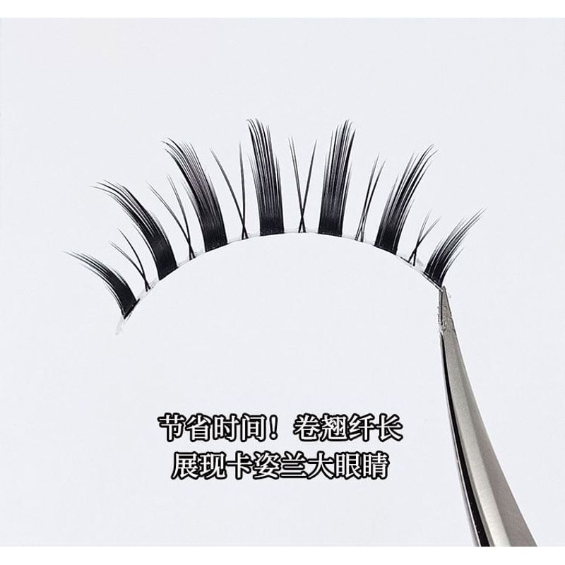 Lashie - Set of 5 Pairs: Spikey Clear Band False Eyelashes