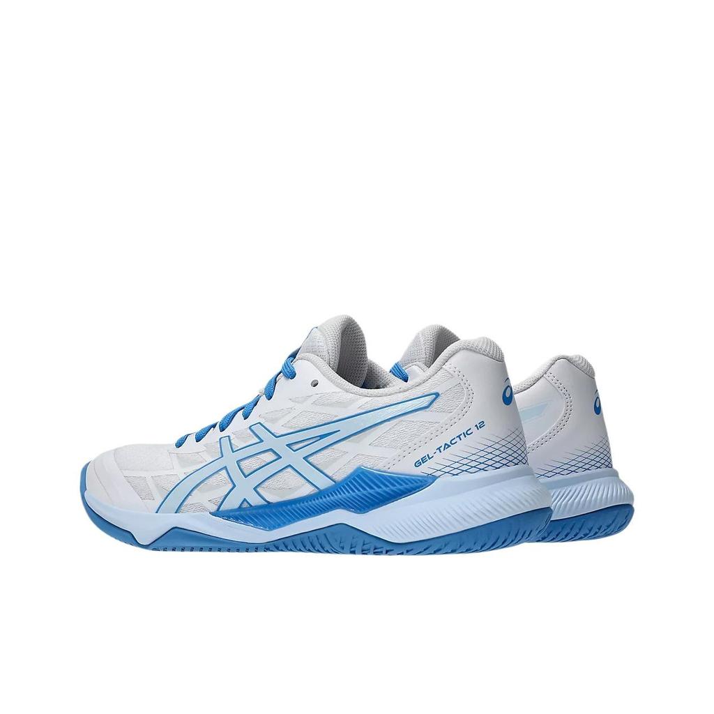 Asics Gel Tactic 12 White Light Blue Women Sneakers 1072A092-103