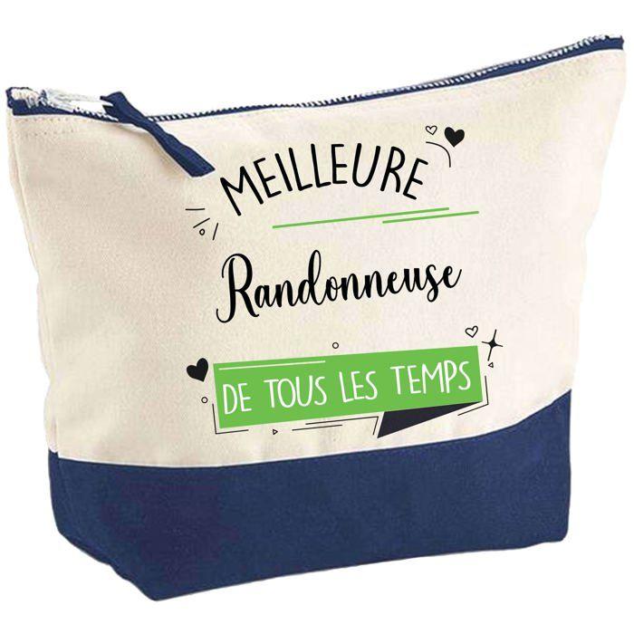 Trousse de maquillage - PLANETEE - Meilleure Randonneuse de tous les temps - Grand format - Coton - Impression HD, France