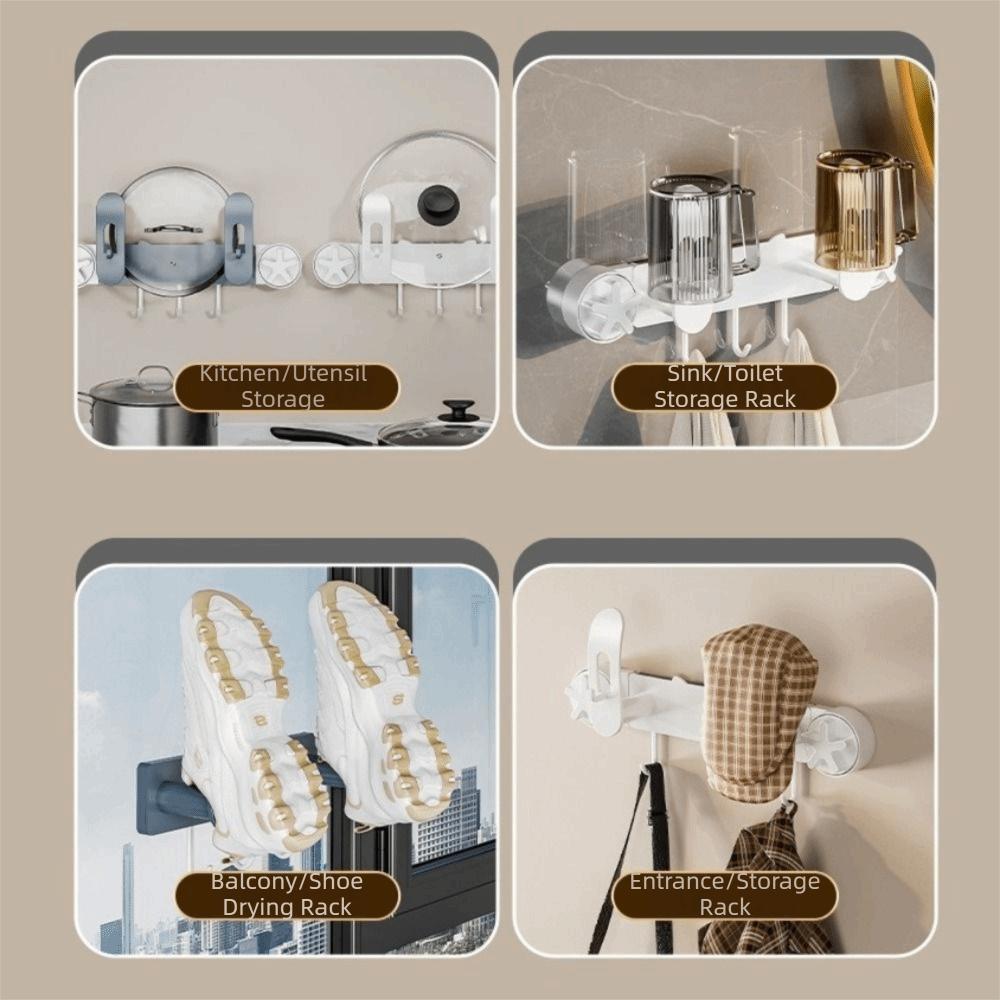 Wall Mounted Suction Cup Chopping Board Holder Plastic Cutting Board Shelf  Apartment