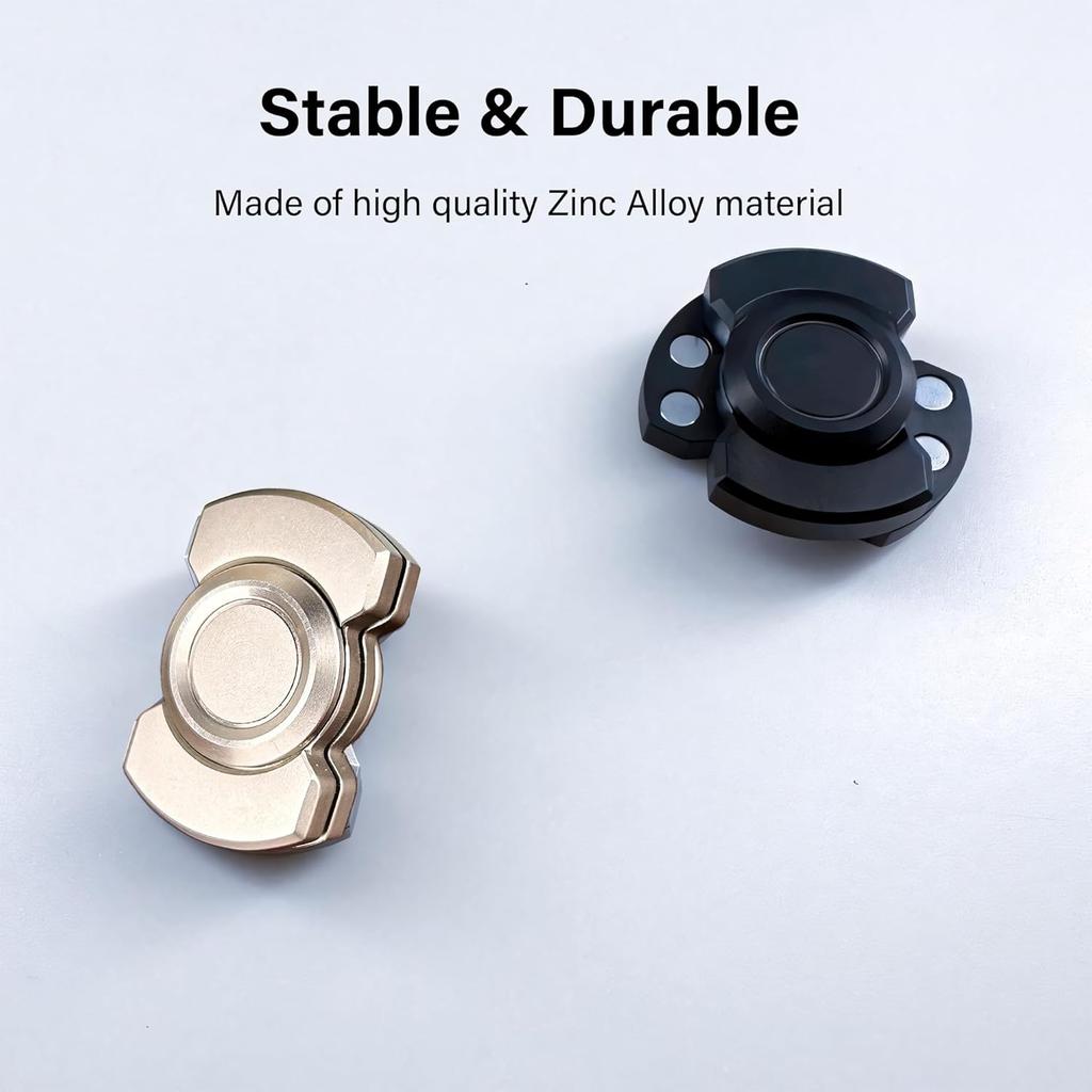 Zabawki Fidget 3 w 1, Metalowy Fidget Slider/Fidget Spinner/Fidget Haptic Slide Clicker, Wymyślny Fidget Spinner Zabawki Biurkowe do Łagodzenia Lęku i Stresu