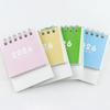 2026 Mini Desktop Calendar Cute Cartoon Desk Planner with Spiral Binding Small Planning Notebook for Office Home