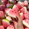 Summer Watermelon Squishy Toy Soft Slow Rebound PU Stress Relief Squeeze Toy Cute Realistic Fruit Decompression Fidget Toy