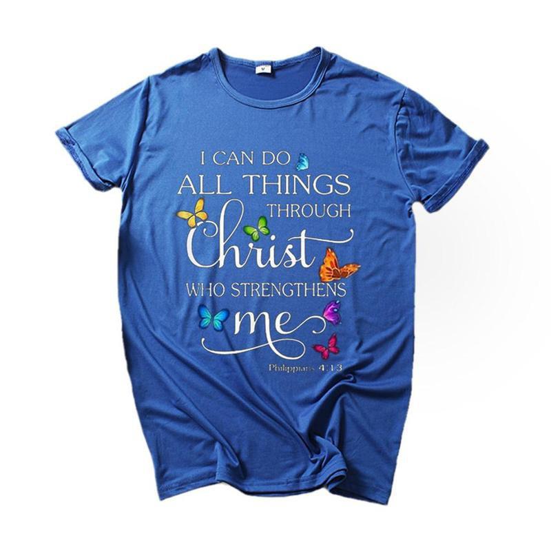 Fashion Jesus and Butterfly Print 