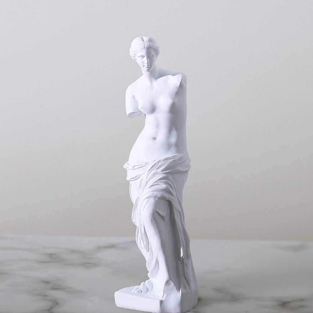 Vintage Artwork Sketch Plaster Resin Art Figurine Broken Arm Venus Statue  Living Room