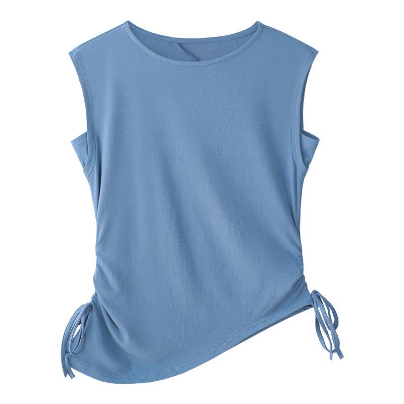 Women's Summer New Design Sense Small Show Thin Cotton Halter Vest Sleeveless Top