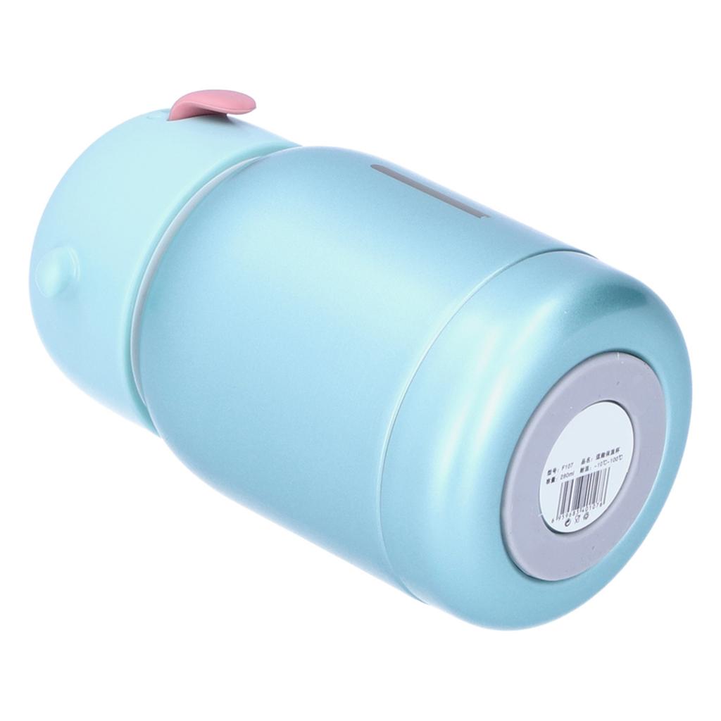 Stainless Steel Vacuum Flask Children s Mini Portable Baby Silicone Water Cup for Home SchoolGreen