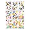 2026 Spring Window Stickers: Butterfly Flowers & Hummingbirds, Double-sided Glass Decoration for Living Room
