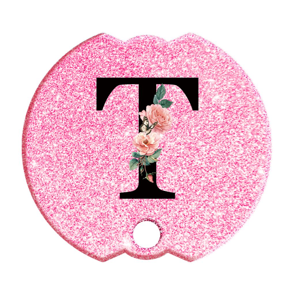 40 Oz Personalized Stanley Tumblers Name Plates for Stanley Tumblers Cup Lid H2.0,Cup Lid Topper Round Name ID Plate Glitter