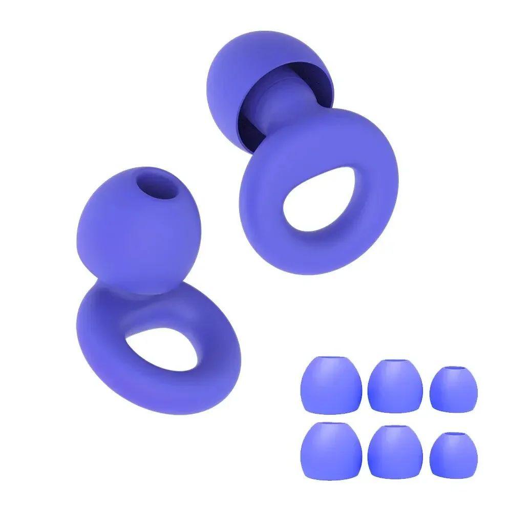 Super Soft Quiet Ear Plugs with 8 Sizes XS/S/M/L for Noise Reduction Sleep Swim Work Reusable Hearing Protection