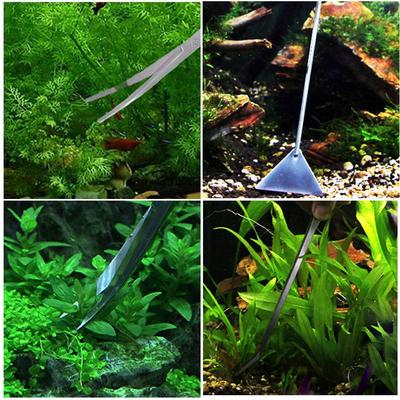 5 In 1 Aquarium Accessories Aquascape Tools Set Fish Tank Cleaner Stainless Steel Tweezers Scissors Hydropytosphere Plant Clean