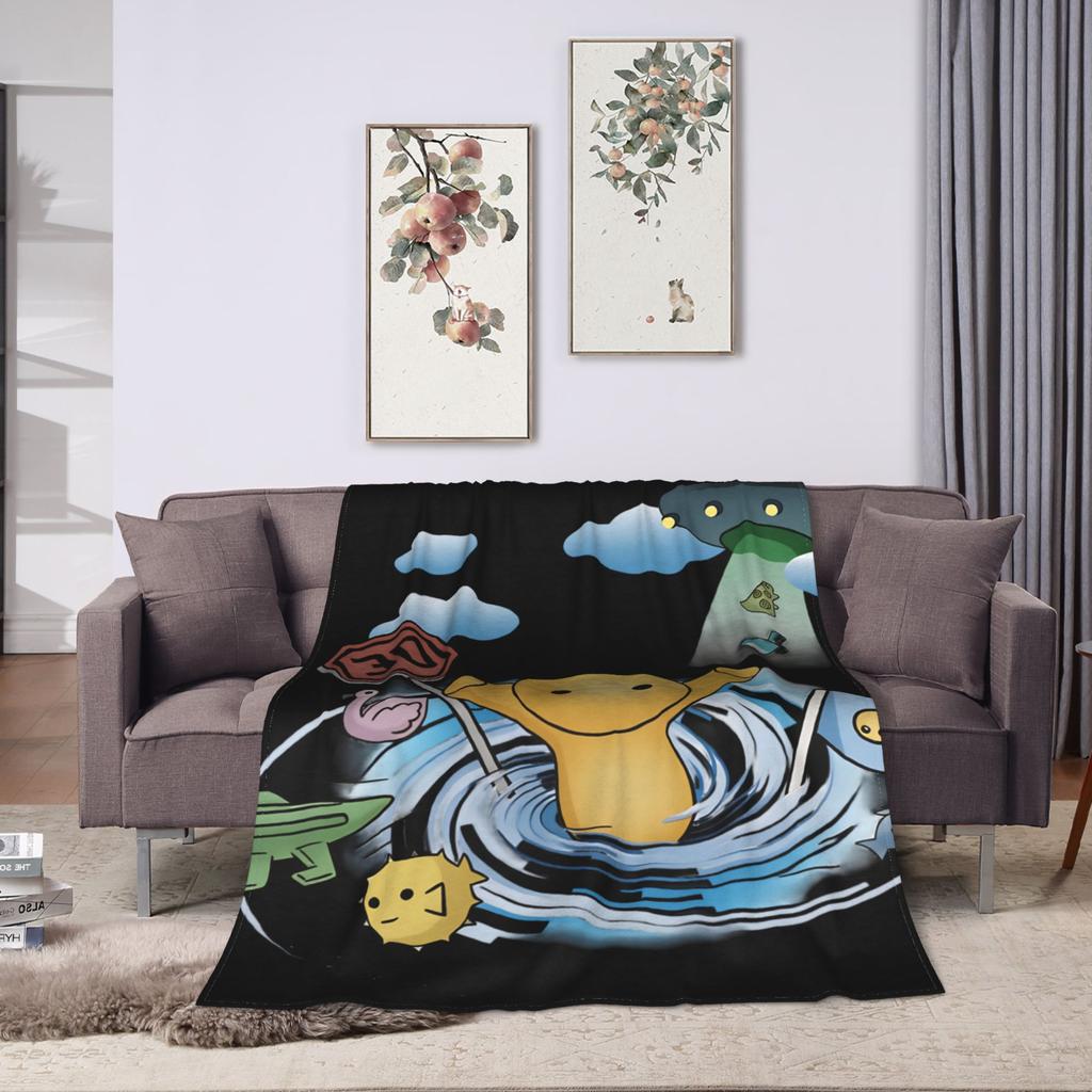 Coperta Morbida Calda Wobbly Life Coperta Plaid Peluche per Bambini Coperta Novelty per Divano Sedia Copri Letto in Flanella Copri Letto Divano