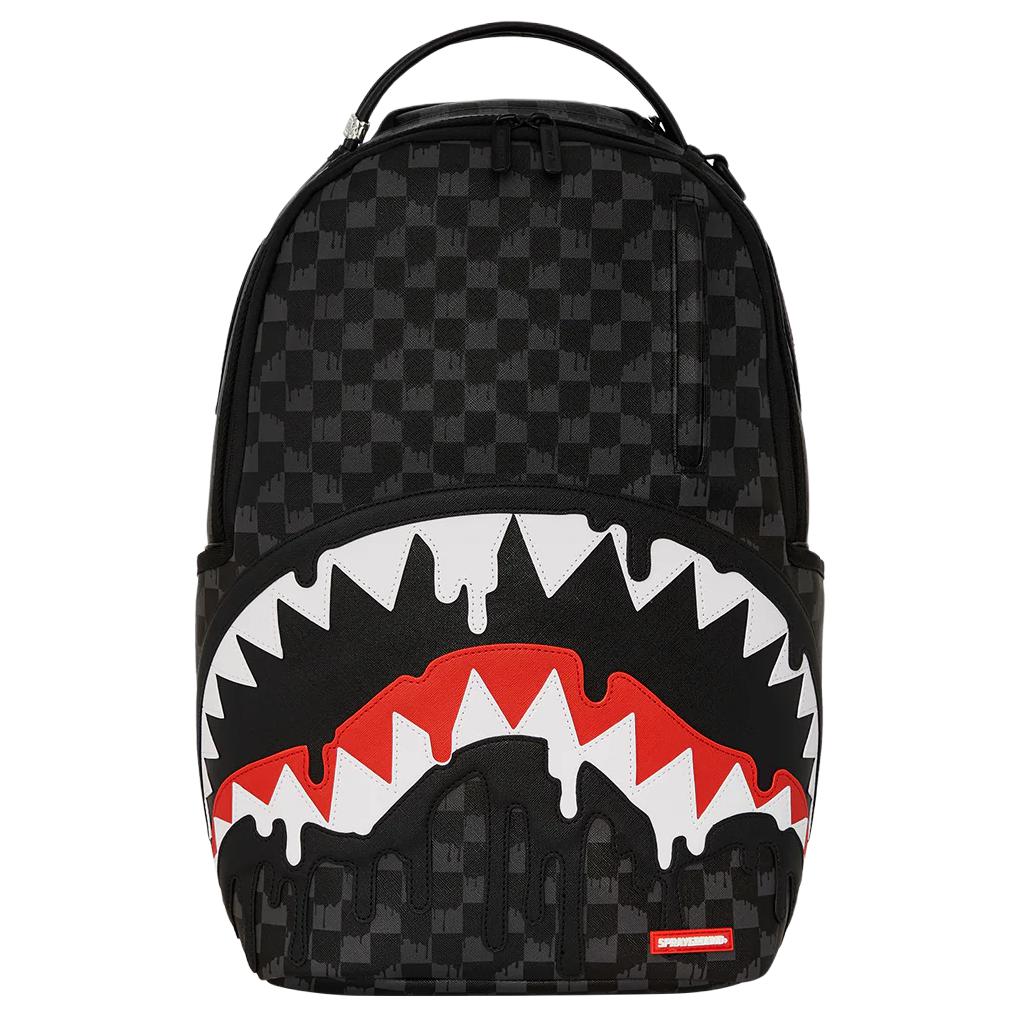 Sprayground Zaino in Ecopelle con Logo a Bocca di Squalo Zaino Unisex Nero 46645982134459