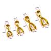 20Pcs Copper Gold Silver Plated Pendant Pinch Bail Clasps Necklace Hooks Clips Connector For DIY Jewelry Making Findings