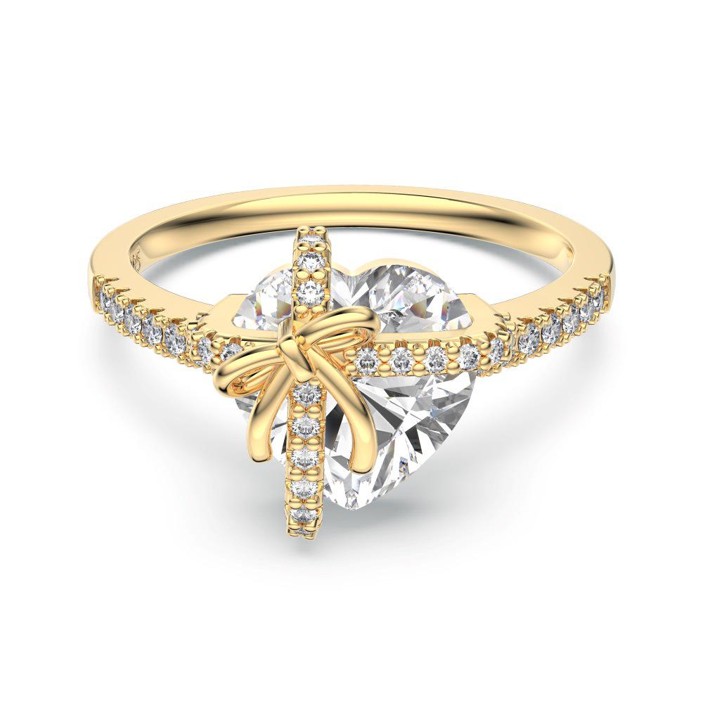 

S925 Sterling Silver Women s Ring with Heart Pendant - Japanese & Korean Light Luxury, Exquisite Fairy Style. S925 Sterling Silver