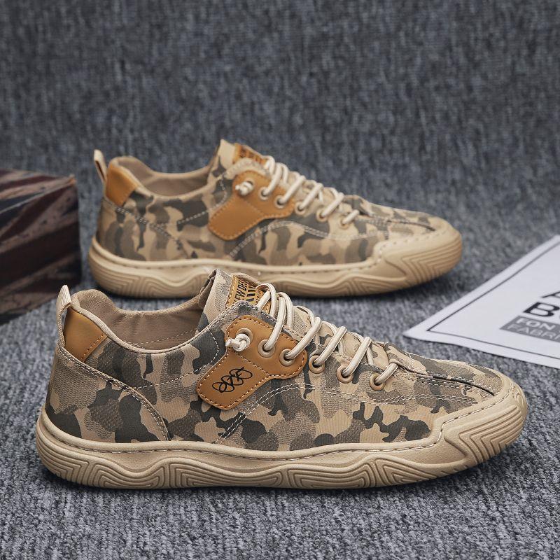 

Летняя защитная обувь, мужская износостойкая камуфляжная парусиновая обувь, дышащая, легкая, противоскользящая, повседневная обувь с дезодорантом 44 хаки