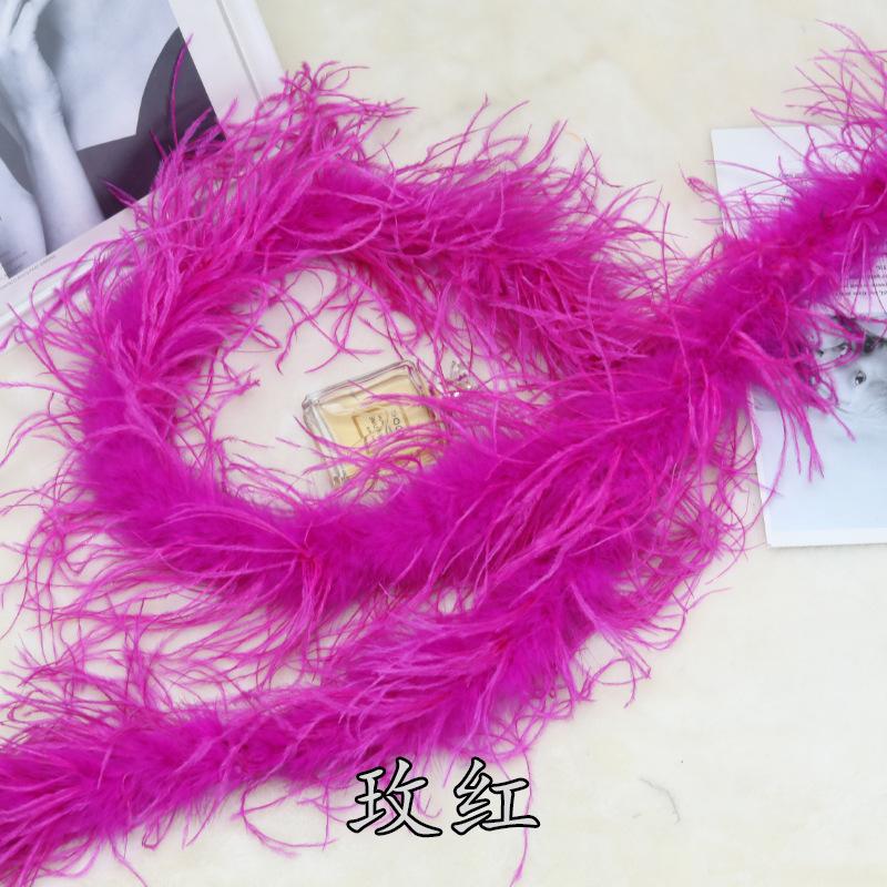 5 Layers Ostrich Top Encryption Thickened Feather Fleece Strip Catwalk Show Costume Decorative Ostrich Feather Strip