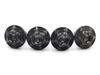 Kuroobaa Titanium Motorcycle License Plate Bolts M6x15mm Snowflake Design, Set of 2 (Black)