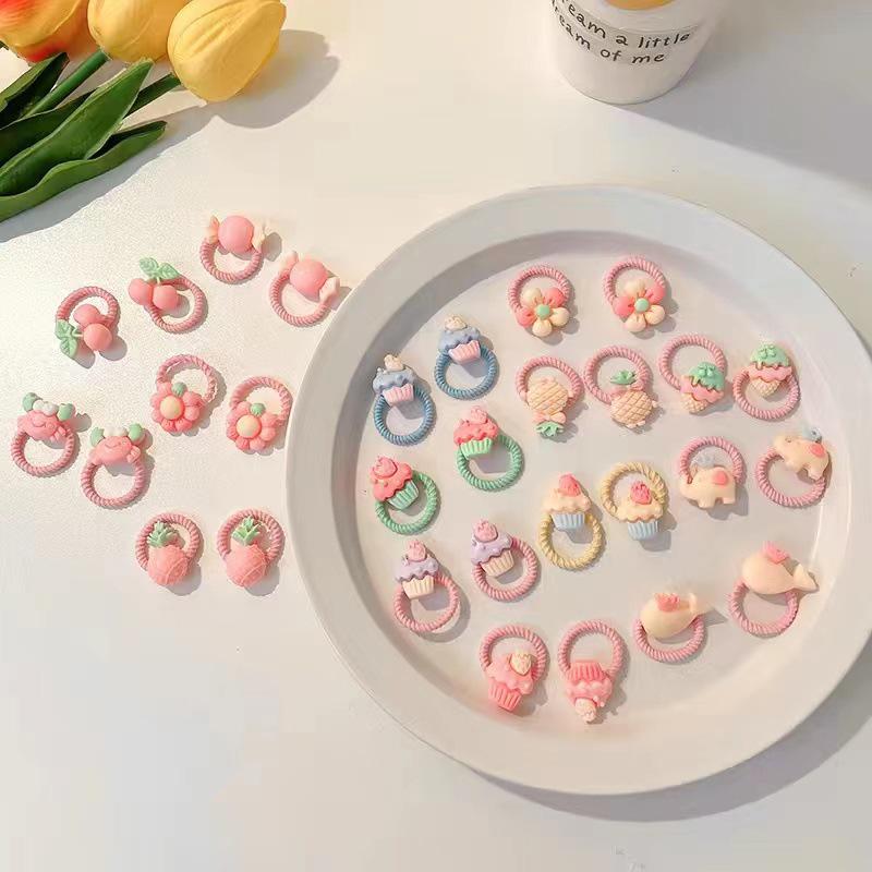 Sommer Niedliche Haargummis für Kinder - Kleine Gummibänder & Baby Haarringe