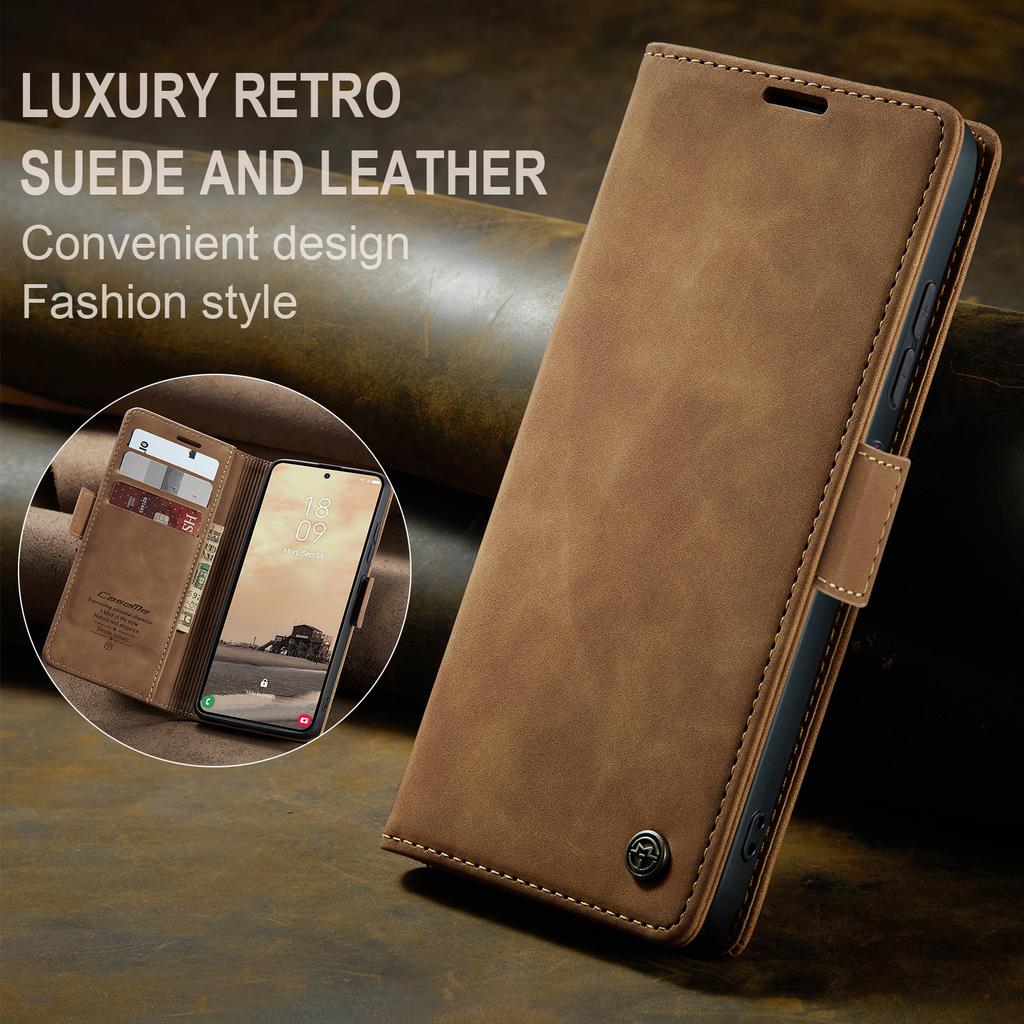 Business Cards Solt Magnet Wallet Leather Case For Samsung S26 Ultra S25 Plus S24 S23 A36 A56 A17 A07 Book Funda Stand Bag Cover