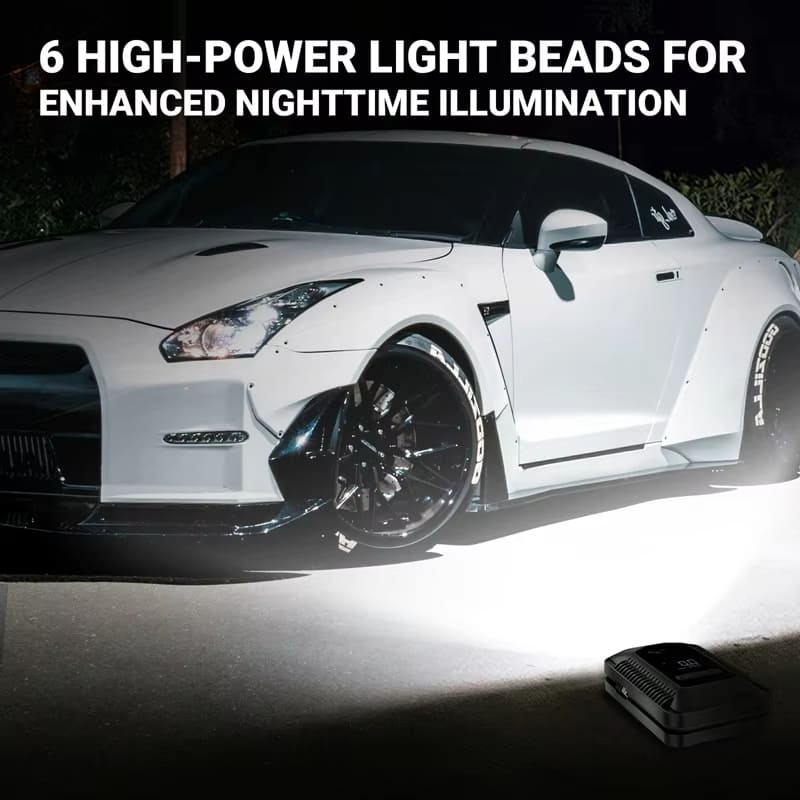 Digital Display Intelligent DC 12V 150PSI Portable Air Compressor Pump Tire Inflator Car Tire Air Pump with Pressure Gauge Tire Inflator