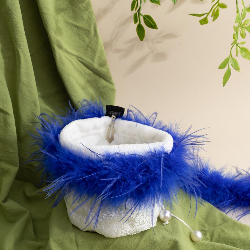 Colored Feather Strips 8-10 Ostrich Hair Top Strips Dance Clothes Hairpin Diy Decorative Materials Clothing Transformation Accessories