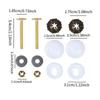 Toilet Bowl to Floor Toilet Floor Bolt and Screw Kit Spare Parts Rustproof Bathroom Bolt Set Stable Upgrade Replacement