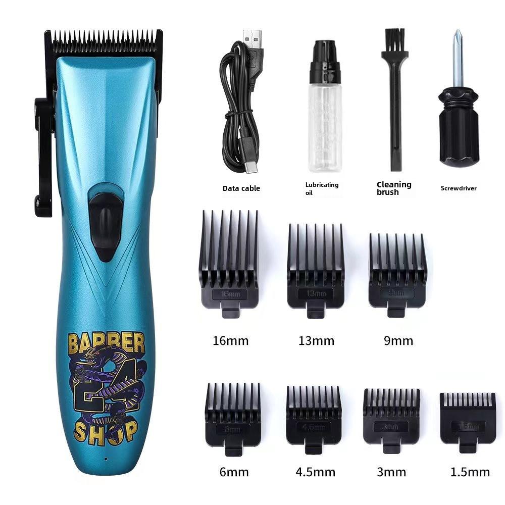 

Электрическая стрижка Мощная масляная головка Постепенное изменение Толкающая стрижка Парикмахерская бритва Мощная электрическая стрижка Толкающая стрижка D9 main push blue