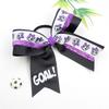 10PCS Soccer Themed Fabric Hair Bowknots Supporter Hair Decorations Perfect For Sports Event And Celebration