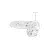 RealRock - Realistic dildo with balls 15 cm