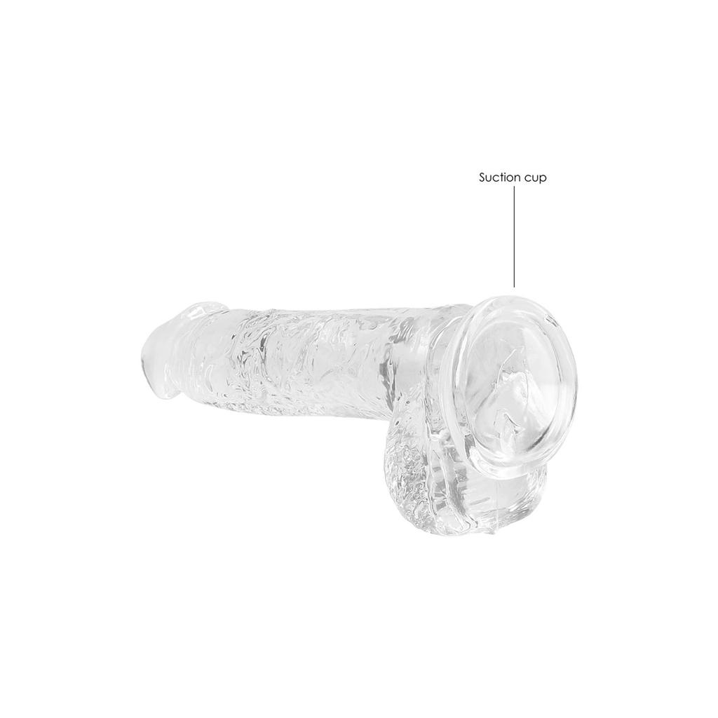 RealRock - Realistic dildo with balls 15 cm