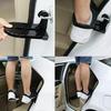 2-in-1 Car Door Step Pedal with Safety Hammer – Universal Folding Foot Peg for Easy Roof Access