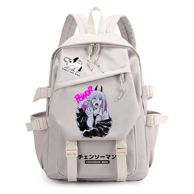 Chainsaw Man Anime Men'S And Women'S Backpack Cosplay Student School Bag Computer Travel Leisure