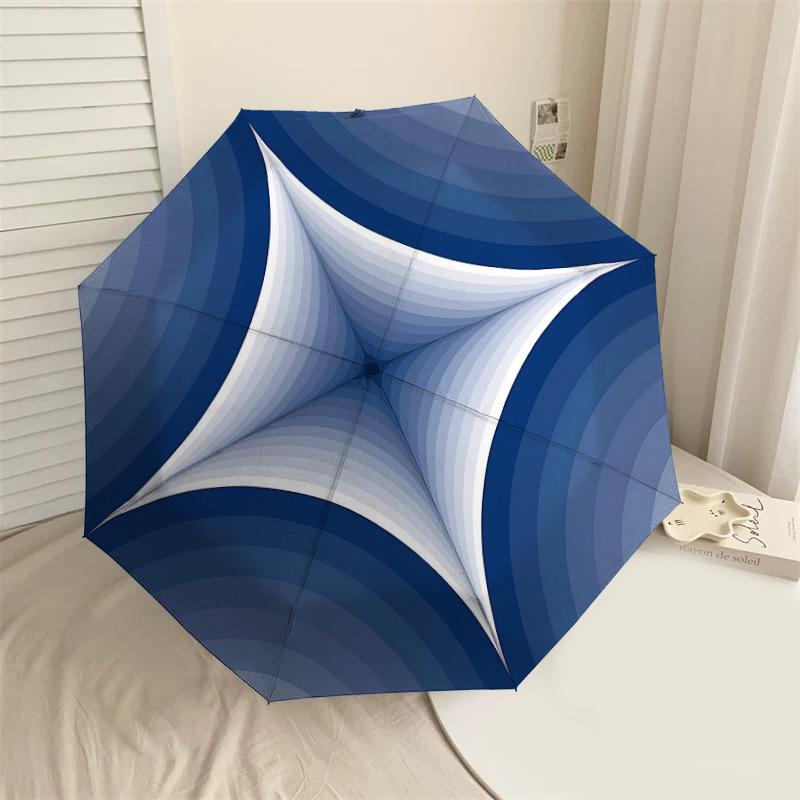 

1PC Starburst GradientAutomatic Open/Close Umbrella with Windproof, 8-Rib Sturdy Canopy, Durable Ribs, Fashionable Design1322A