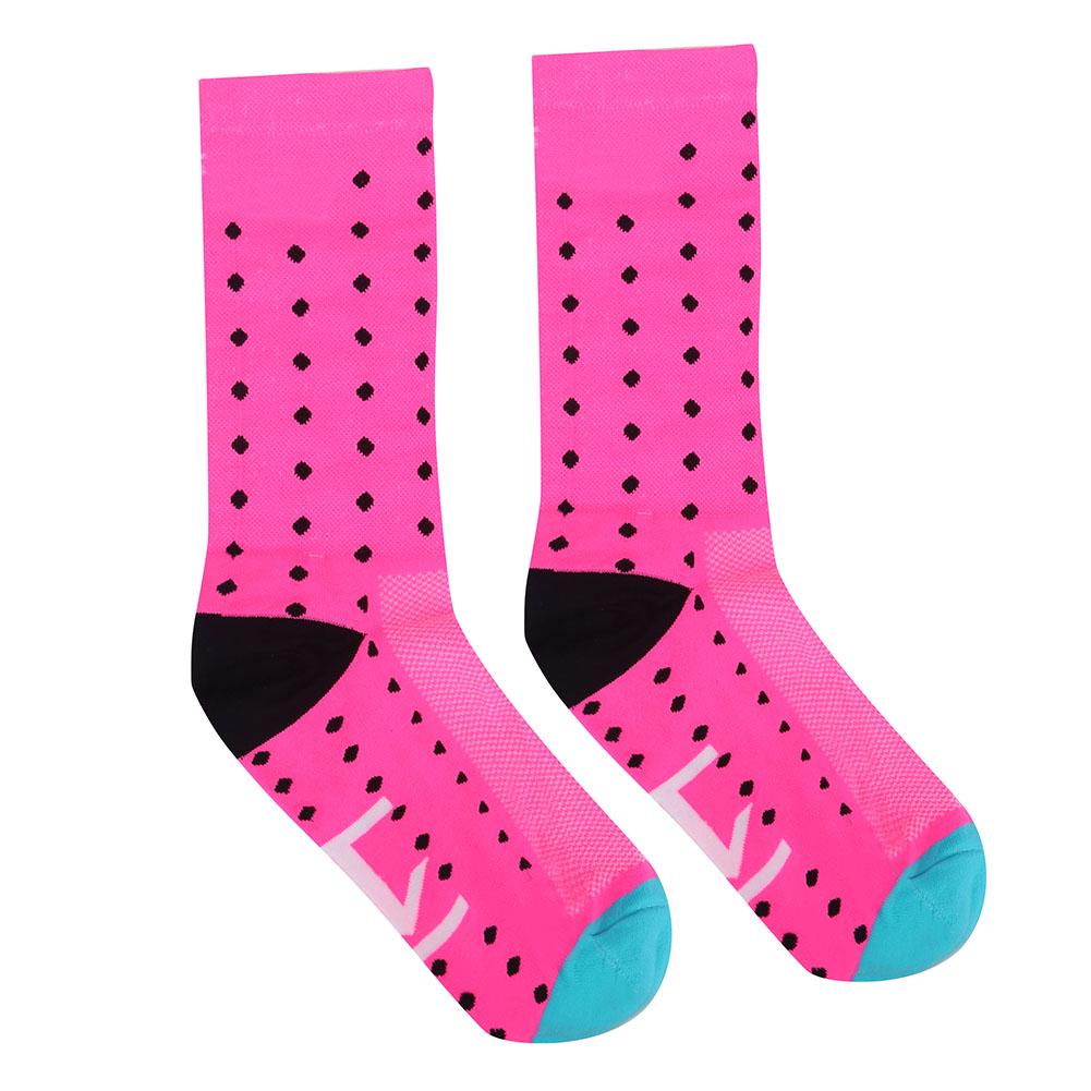 

Мужские Женские Велосипедные Велосипедные Беговые Спортивные Дышащие Нейлоновые Гольфы Розовые