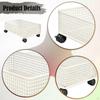 Bathroom Cabinet Organizer Office Supplies Movable Mesh Rolling Cart with Wheels for Pantry Kids
