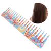 Wide Tooth Comb Exquisite Pattern Travel Portable Hair Detangling Comb Styling Tool for Wet Dry Hair